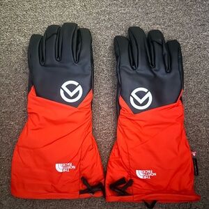 The North Face Black and Red Gloves
